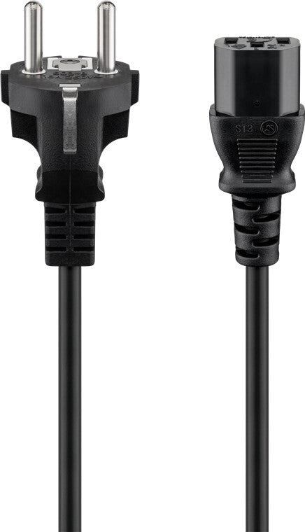 Goobay IEC Cord, 1.5 m, Black