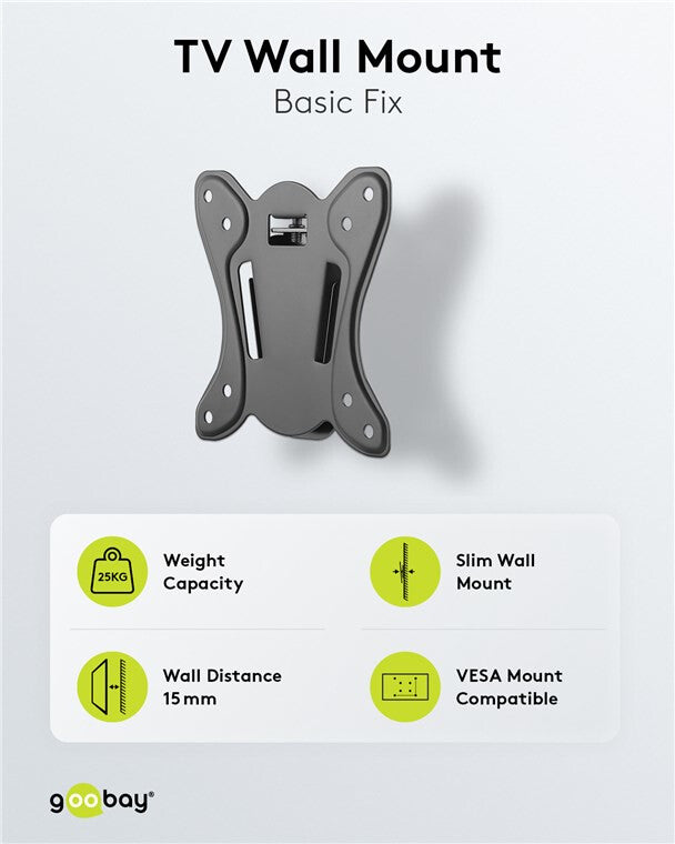 Goobay TV Wall Mount Basic Fix (Size S)