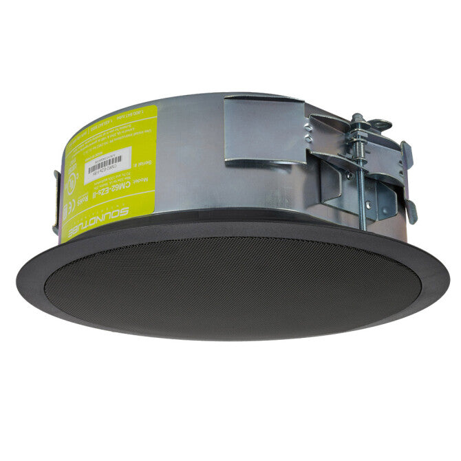 CM62-EZS-II-BK 6" 2-way In Ceiling Speaker in Black with a Short Can