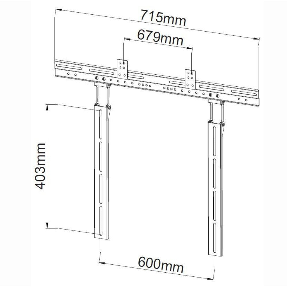 Techly Supporto Soundbar da 10kg per TV o Staffa TV Nero ICA-PLB 102S