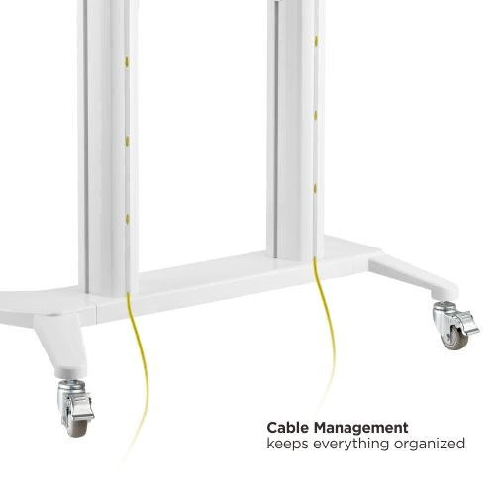 ICA-TR49W Trolley, 70-120", White Aluminum