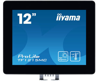 12,1" PCAP Bezel Free 10P Touch, 1024x768,  DisplayPort, HDMI, VGA, 450cd/m² (with touch),Wide Temp